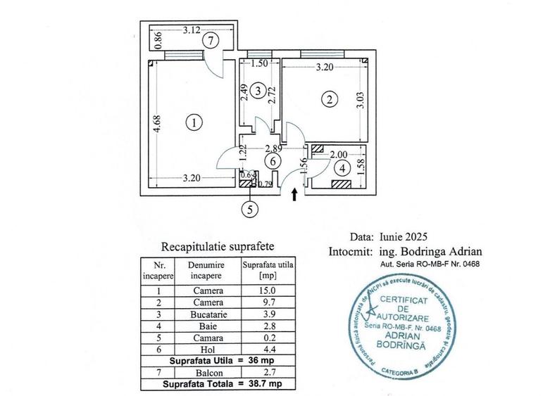 Apartament cu 2 camere decomandat în Militari — fotografia 1