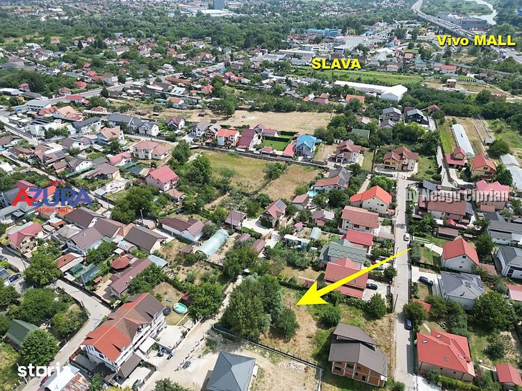 Teren intravilan 913 mp, zona Cristal Pitesti | Deschidere 26m - 5