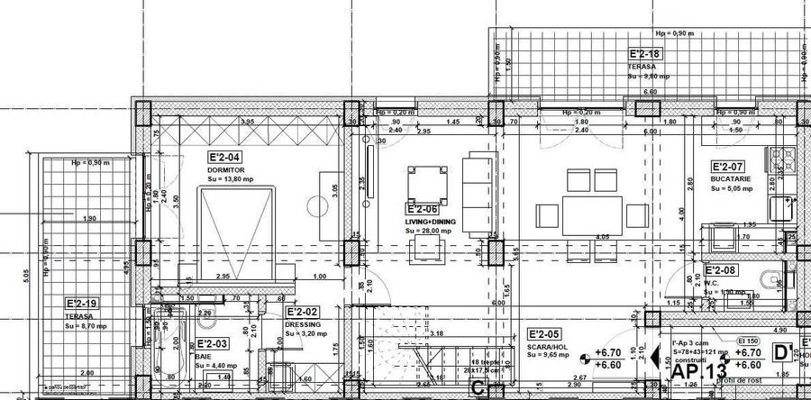 Apartament cu 2 camere semidecomandat în Grozăvești