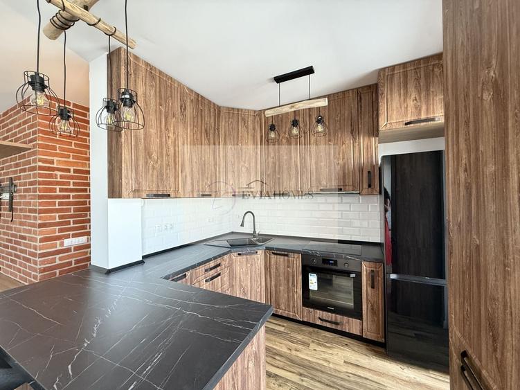 Apartament cu 3 camere semidecomandat, mobilat în Borhanci