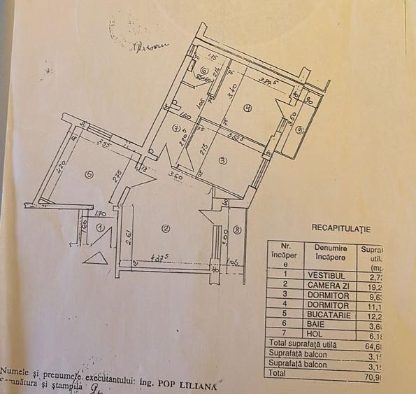 Apartament cu 3 camere semidecomandat, mobilat în Tineretului