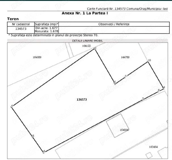Teren de 1700 mp, în Copou