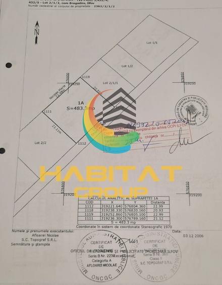 Teren Construcții intravilan de 483 mp, în Est