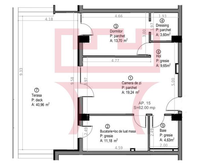 Apartament cu 2 camere semidecomandat, mobilat în Gheorgheni