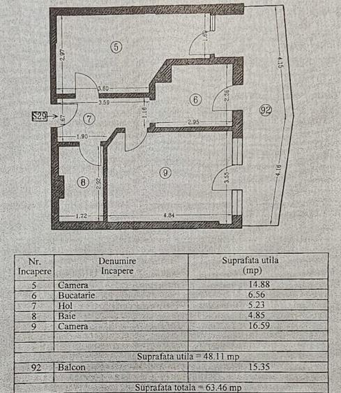 Apartament cu 2 camere decomandat, mobilat în Est