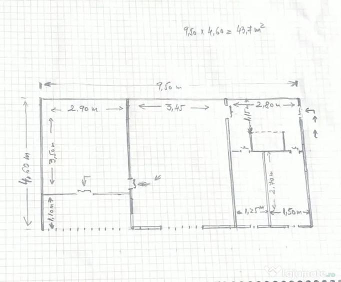 Apartament Cu 2 Camere Nedecomandate Etaj 2 - Zona George Enescu - Suceava (Suceava) - 1