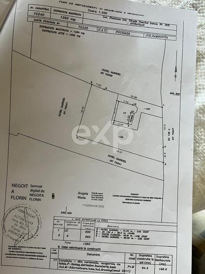 Casă individuală cu 4 camere cu Canalizare în Pucioasa-Sat