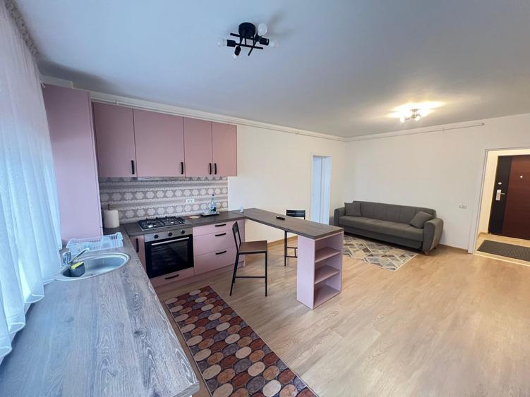 Apartament cu 2 camere semidecomandat, mobilat în Sânpetru