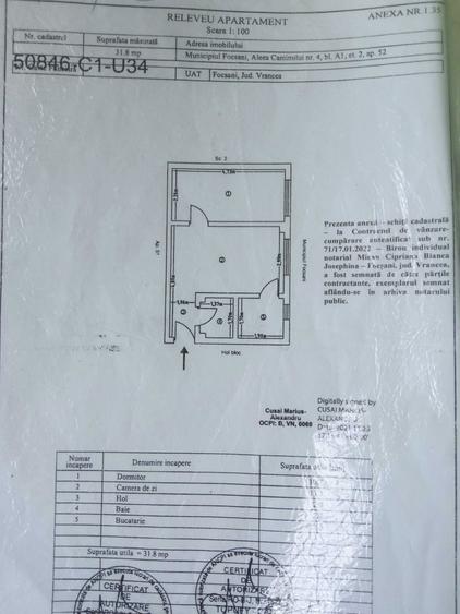Apartament cu 2 camere semidecomandat în Bahne