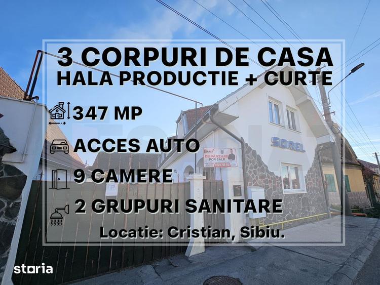 Oferta: 3 case RENOVATE, Hala Productie, Curte, singur in curte |VIDEO - 3