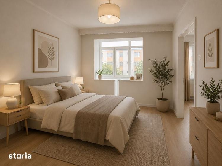 Apartament cu 3 camere semidecomandat în Traian