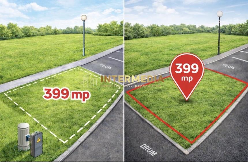 Teren Construcții intravilan de 399 mp, în Cetate