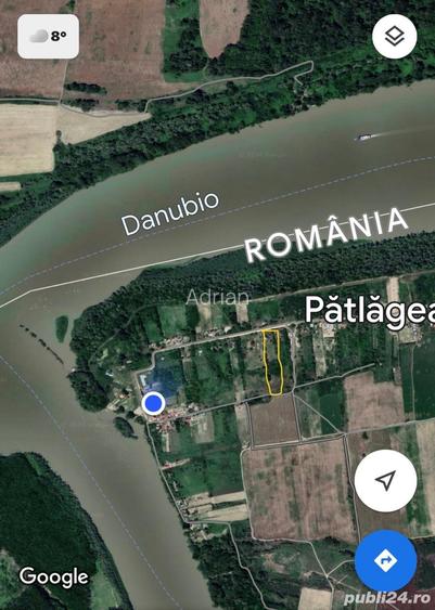 Teren intravilan Delta Dunarii, sat Patlageanca