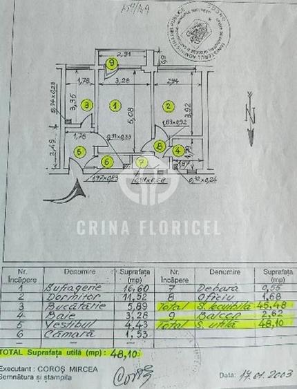Apartament cu 2 camere decomandat, mobilat în Dorobanți