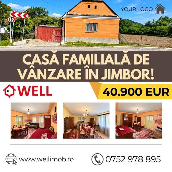 Casă cu 2 camere cu Teren 3481 Mp în Jimbor