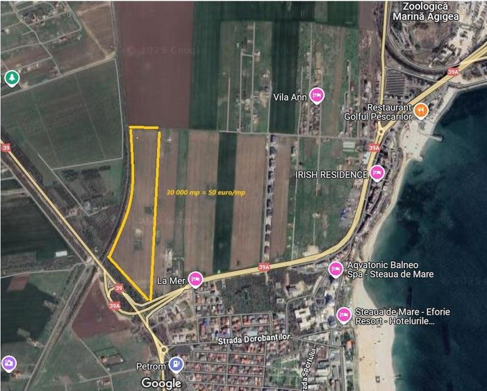 Teren Construcții intravilan de 30000 mp, în Agigea