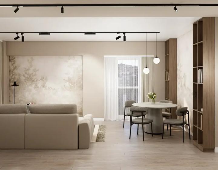 Apartament cu 3 camere semidecomandat, mobilat în Voluntari