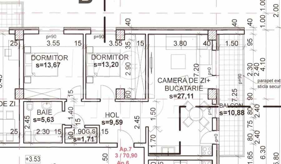 Apartament cu 3 camere decomandat în Andrei Mureșanu