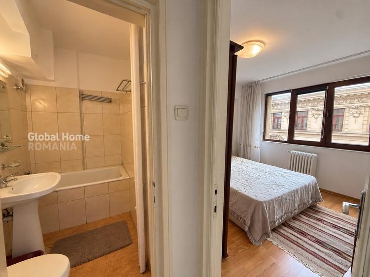 Apartament cu 2 camere semidecomandat, mobilat în Calea Victoriei