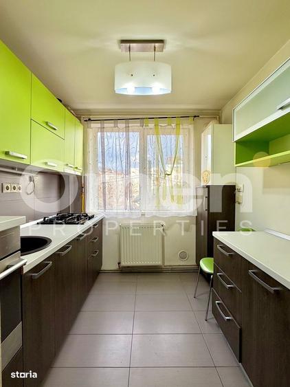 Apartament cu 2 camere semidecomandat, mobilat în Central