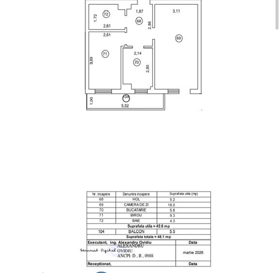 Apartament nou 2 camere 48 mp | Bucium – Iași | - 7