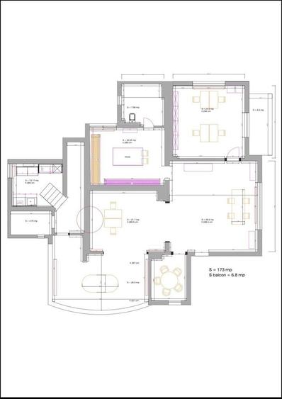 Apartament cu 4 camere în Dorobanți
