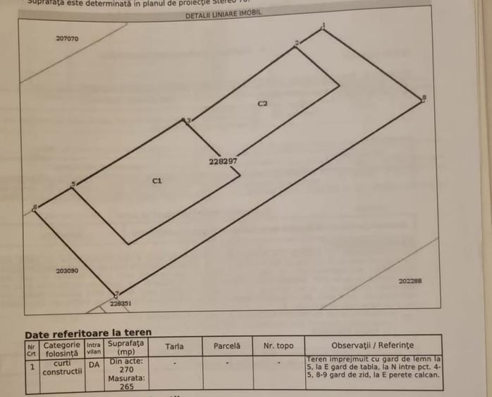 Casă individuală cu 8 camere cu Teren 265 Mp în Brâncoveanu