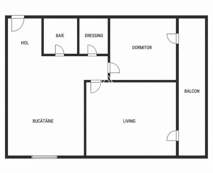 Apartament cu 2 camere decomandat în Bună Ziua