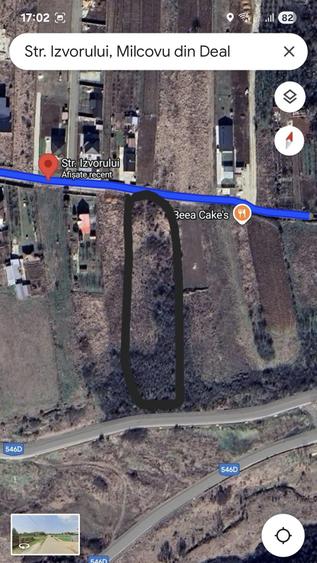 Teren de 2595 mp, în Milcovu din Deal