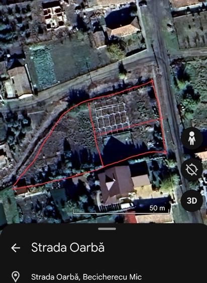 Teren Construcții intravilan de 750 mp, în Becicherecu Mic