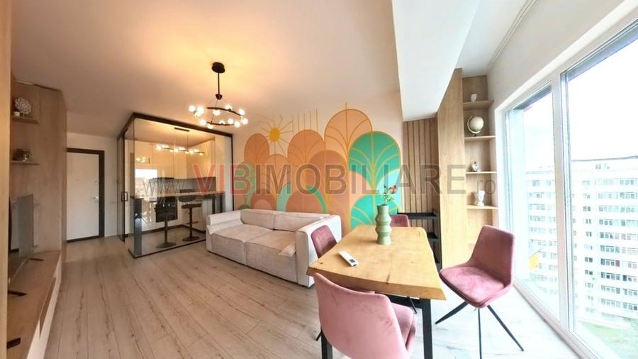 Apartament cu 2 camere semidecomandat, mobilat în Doamna Ghica