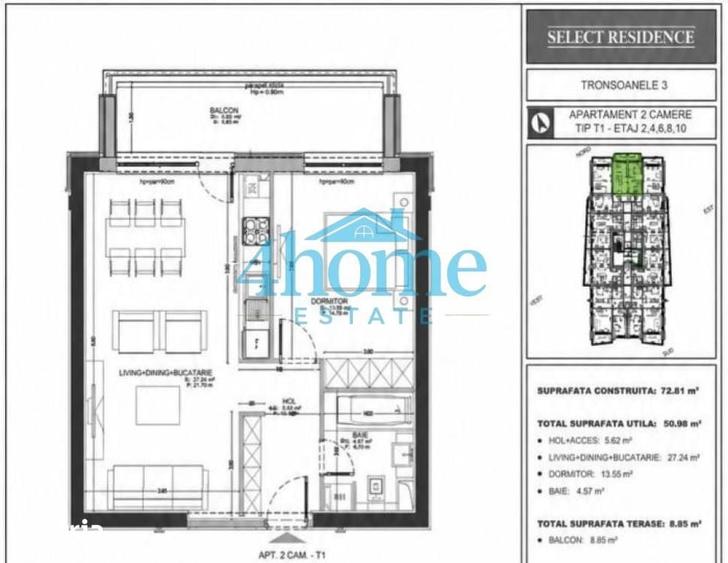 Apartament 2 camere Select Residences|Dristor|Parcare|Metrou - 8