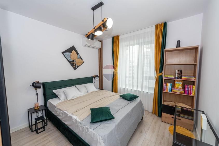 Apartament cu 2 camere semidecomandat, mobilat în Băneasa
