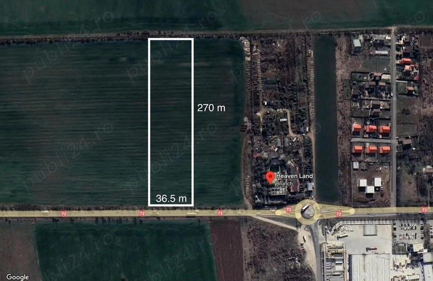 Teren de 10000 mp, în Exterior Vest