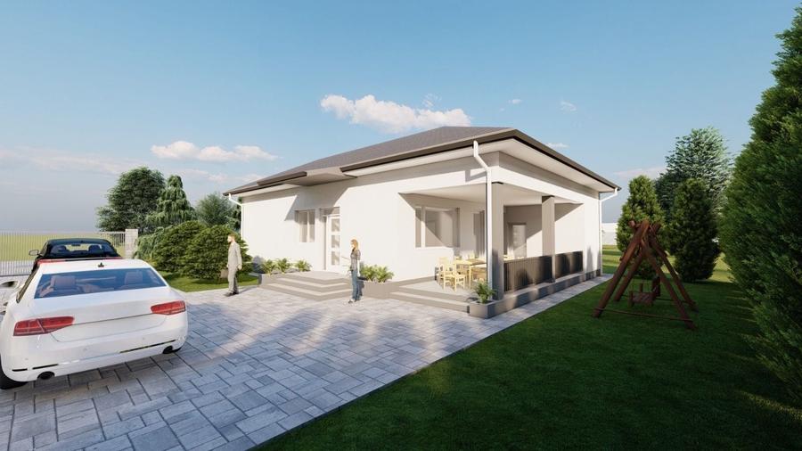 Casă cu 3 camere în Oșorhei