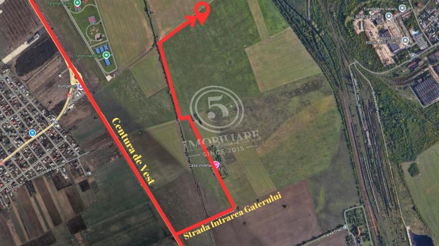 Teren Construcții intravilan de 25000 mp, în Vest
