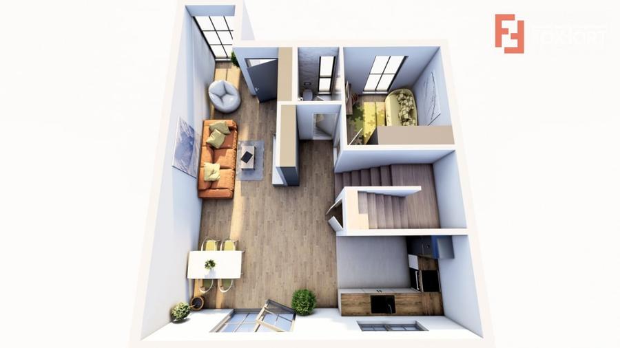 Duplex cu 4 camere cu Canalizare în Giarmata