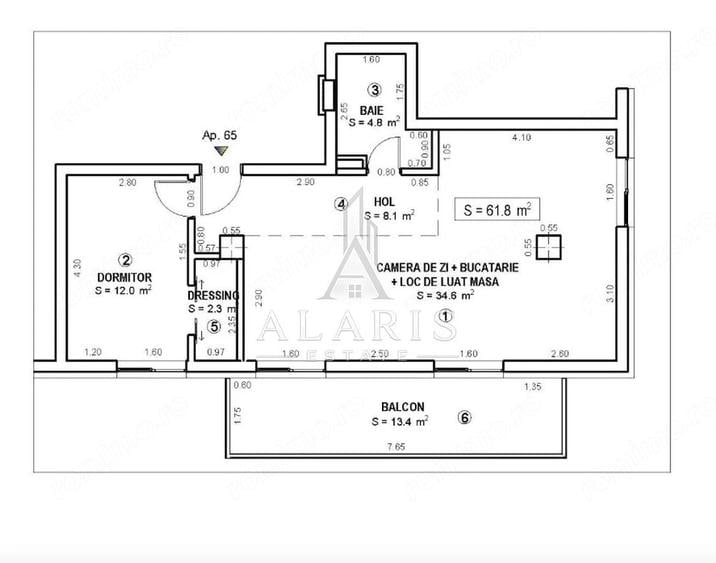 Apartament cu 2 camere semidecomandat în Simion Bărnuțiu