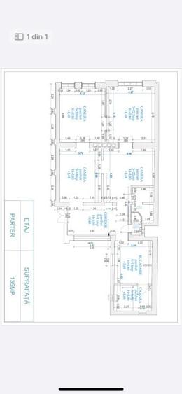 Apartament cu 4 camere circular, mobilat în P-ța Maria