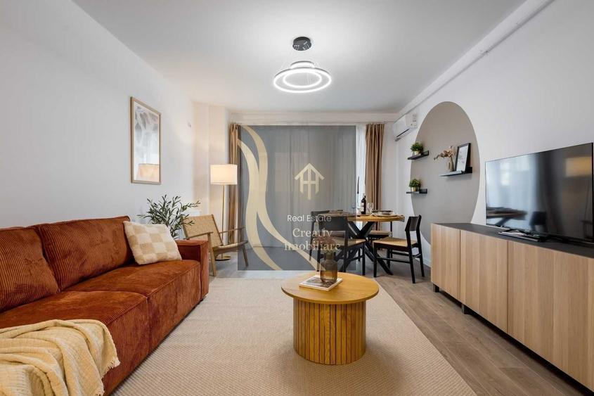 Apartament cu 2 camere decomandat, mobilat în Central