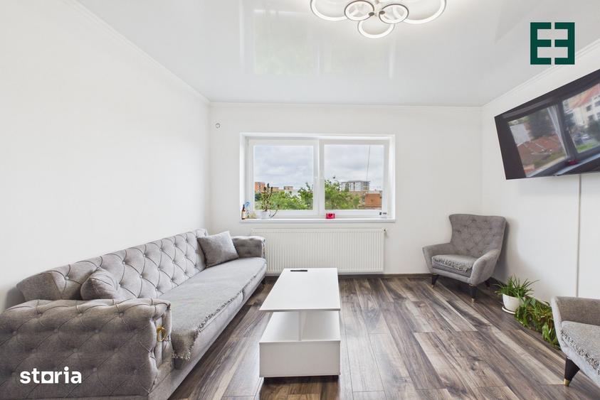 Apartament cu 2 camere semidecomandat, mobilat în Central