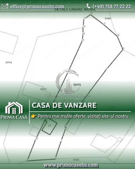 Casă cu 2 camere cu Teren 1111 Mp în Sudiți (Poșta Câlnău)