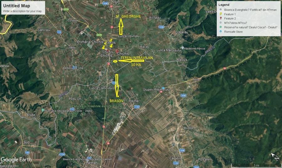 Teren Construcții intravilan de 114200 mp, în Chichiș