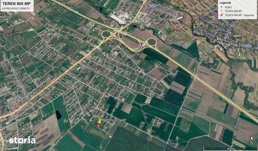 Teren de 800 mp, în Central