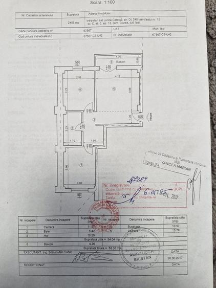 Apartament cu 2 camere decomandat în Lunca Cetățuii