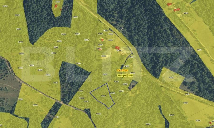 Teren agricol extravilan de 4500 mp, în Dealu Negru