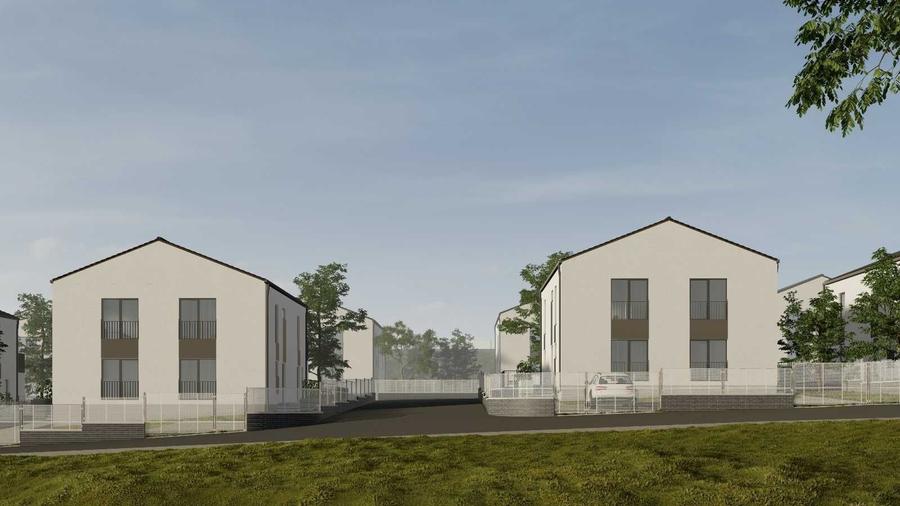 Lot de teren 600 mp de vanzare cu utilitati si autorizatie de constructie duplex in Cristesti - 2