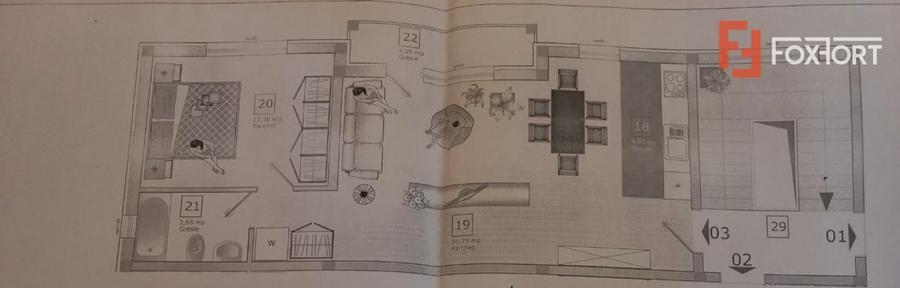 Apartament cu 2 camere decomandat, mobilat în Simion Bărnuțiu