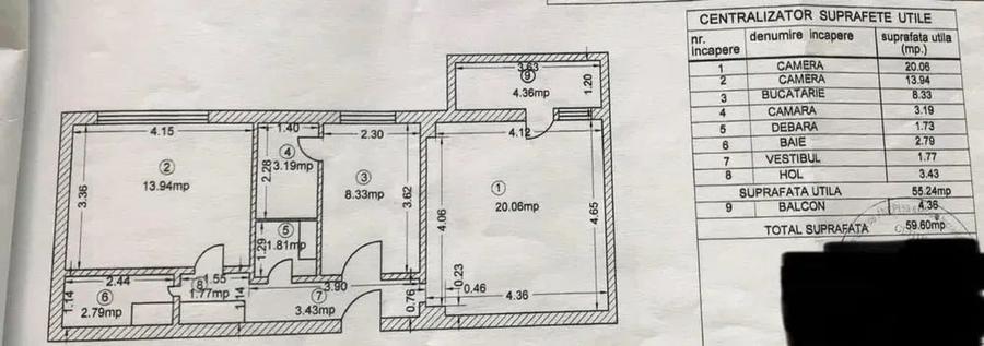 Apartament cu 2 camere decomandat în Vitan Mall