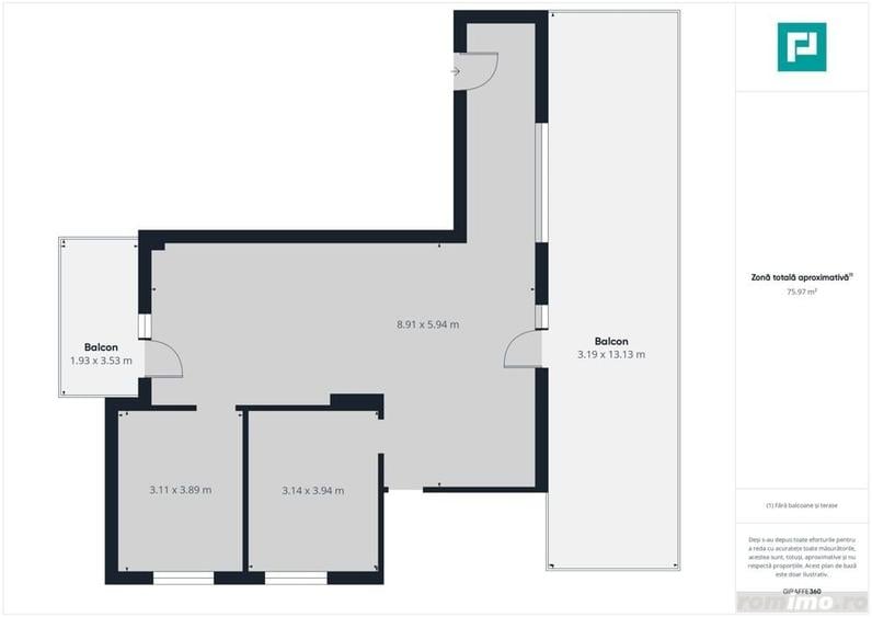 Apartament 3 camere, zona Torontalului - 15